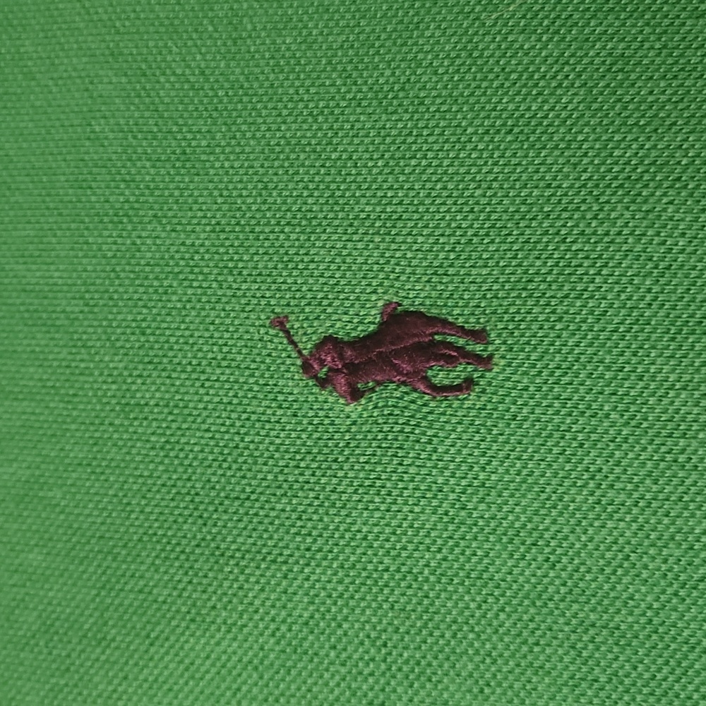 4xlt Kelly Green Polo by Ralph Lauren Polo shirt. Measures 36 inches long